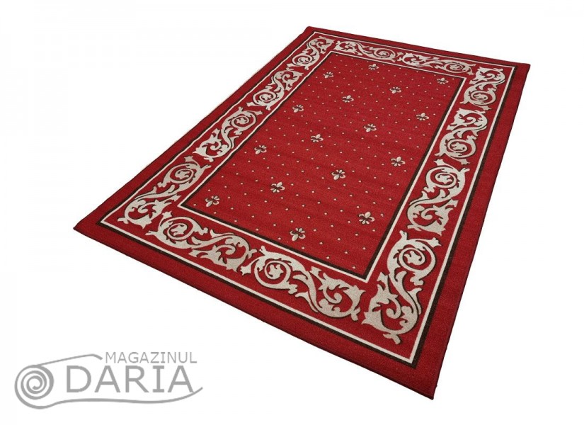 Covor tip mochetă ERIKA 8032 red