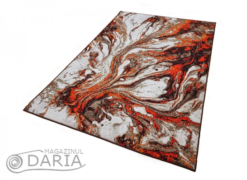 Covor tip mochetă ERIKA 8033 beige/orange