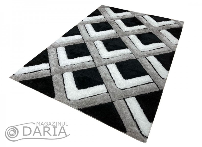 Covor 3D SHAGGY GRANDE 400 black