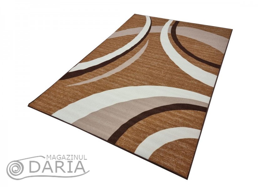 Covor tip mochetă ERIKA 8028 camel