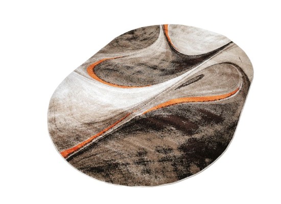 Covor MAGNOLIA 097 d.beige/orange oval