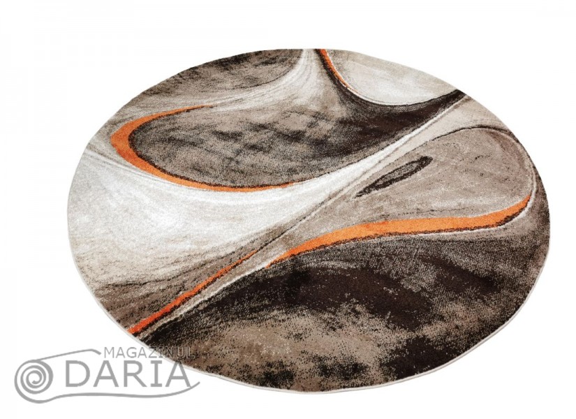 Covor MAGNOLIA 097 d.beige/orange rotund