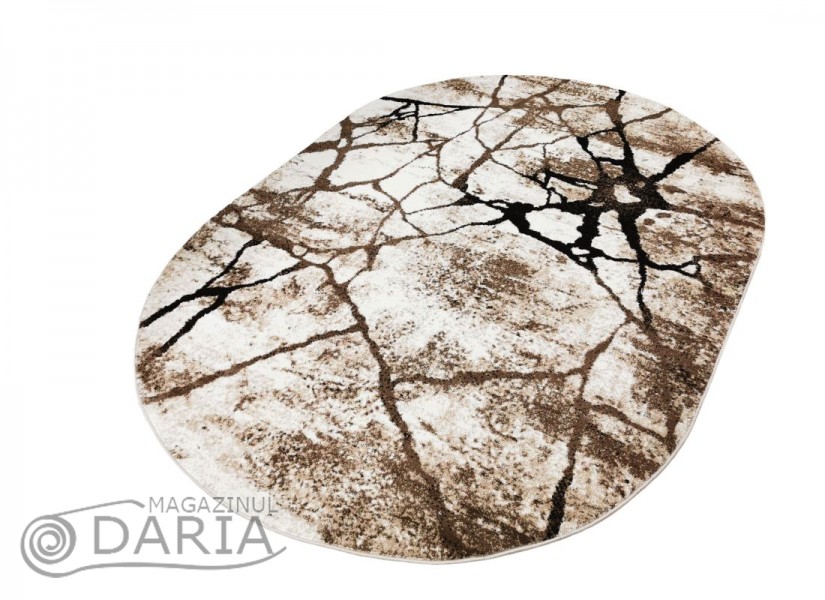 Covor MAGNOLIA 563 cream/brown oval