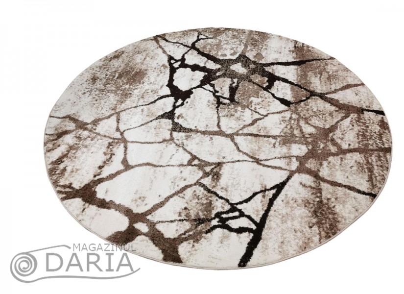 Covor MAGNOLIA 563 cream/brown rotund