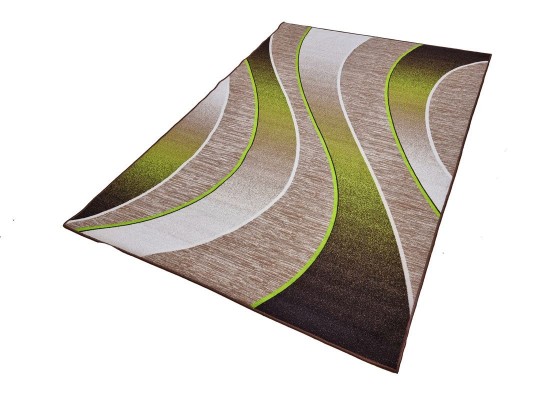 Covor tip mochetă ERIKA 8012 beige/green