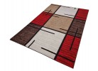 Covor tip mochetă ERIKA 8010 beige/red