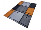 Covor tip mochetă ERIKA 8010 grey/orange