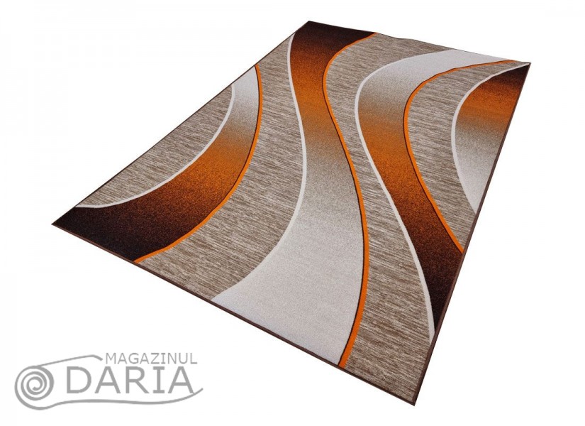 Covor tip mochetă ERIKA 8012 beige/orange