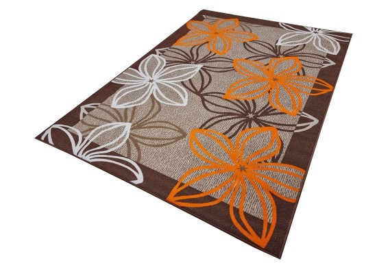 Covor tip mochetă ERIKA 8013 beige/orange