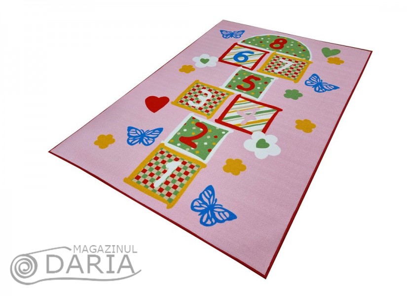 Covor tip mochetă ERIKA 8019 pink