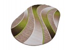 Covor tip mochetă ERIKA 8012 beige/green oval