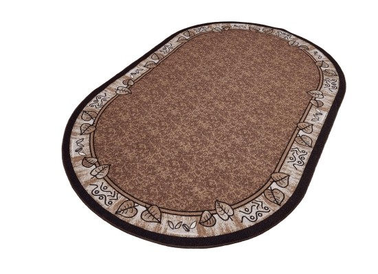 Covor tip mochetă ERIKA 8014 beige oval