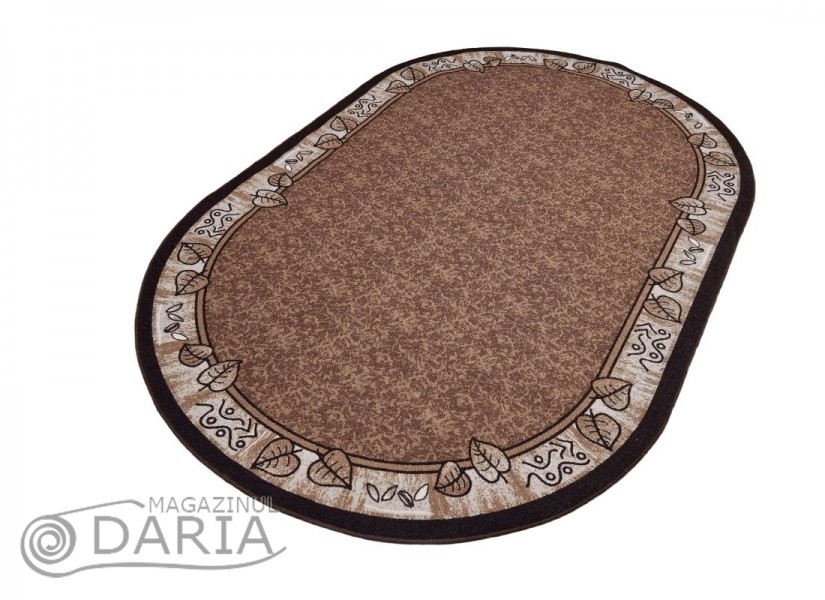 Covor tip mochetă ERIKA 8014 beige oval