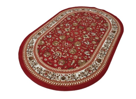 Covor tip mochetă ERIKA 8031 red oval