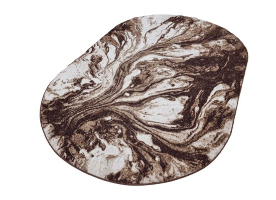 Covor tip mochetă ERIKA 8033 brown oval