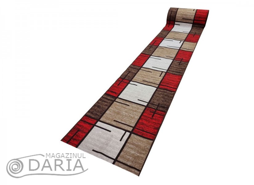 Traverse mocheta ERIKA 8010 beige/red